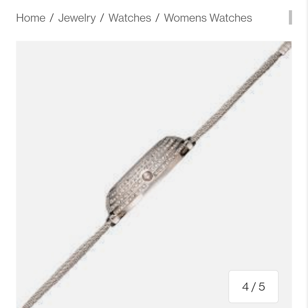 Women's Silvertone Crystal Watch - Picture 3 of 9